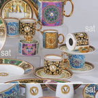 Family Tableware Set Western Food Plate Bowl Coffee Set Hot Sale of European Color Bone China Dinnerware Sets CLASSIC Giveaways - Grand Goldman
