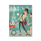 Famous Scenic Spots Retro City Poster Canvas Painting - Grand Goldman