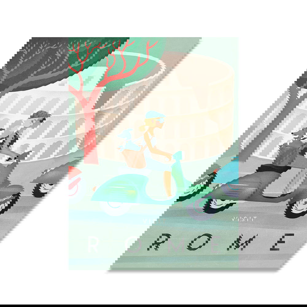 Famous Scenic Spots Retro City Poster Canvas Painting - Grand Goldman