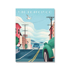 Famous Scenic Spots Retro City Poster Canvas Painting - Grand Goldman