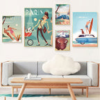 Famous Scenic Spots Retro City Poster Canvas Painting - Grand Goldman