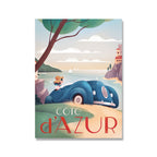 Famous Scenic Spots Retro City Poster Canvas Painting - Grand Goldman