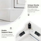 Farmhouse 9 Drawer Dresser for Bedroom, 36 Inch Tall Modern Dresser TV Stand with Large Drawers & Bar Handles, Rustic Wood Chest of Drawers for Bedroom, Living Room, Hallway, Off White - Grand Goldman