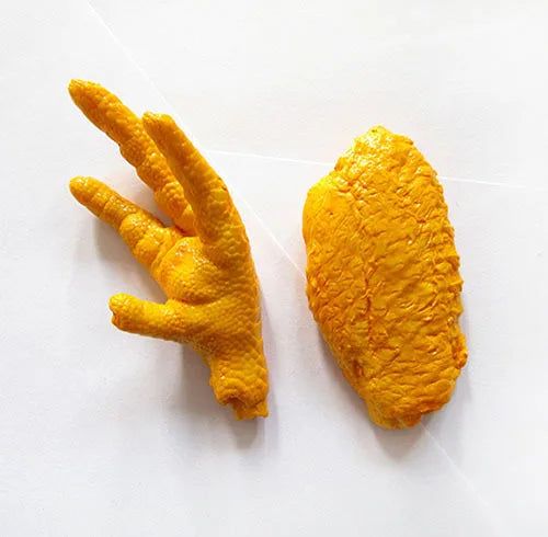 Fashion California New Artificial Food Salt Baked Chicken Wings Chicken Feet Creative 3D Resin Refrigerator Magnet - Grand Goldman