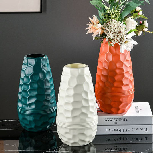 Fashion Simple Drop-resistant Porcelain Vase Home Decoration Flower Pot - Grand Goldman