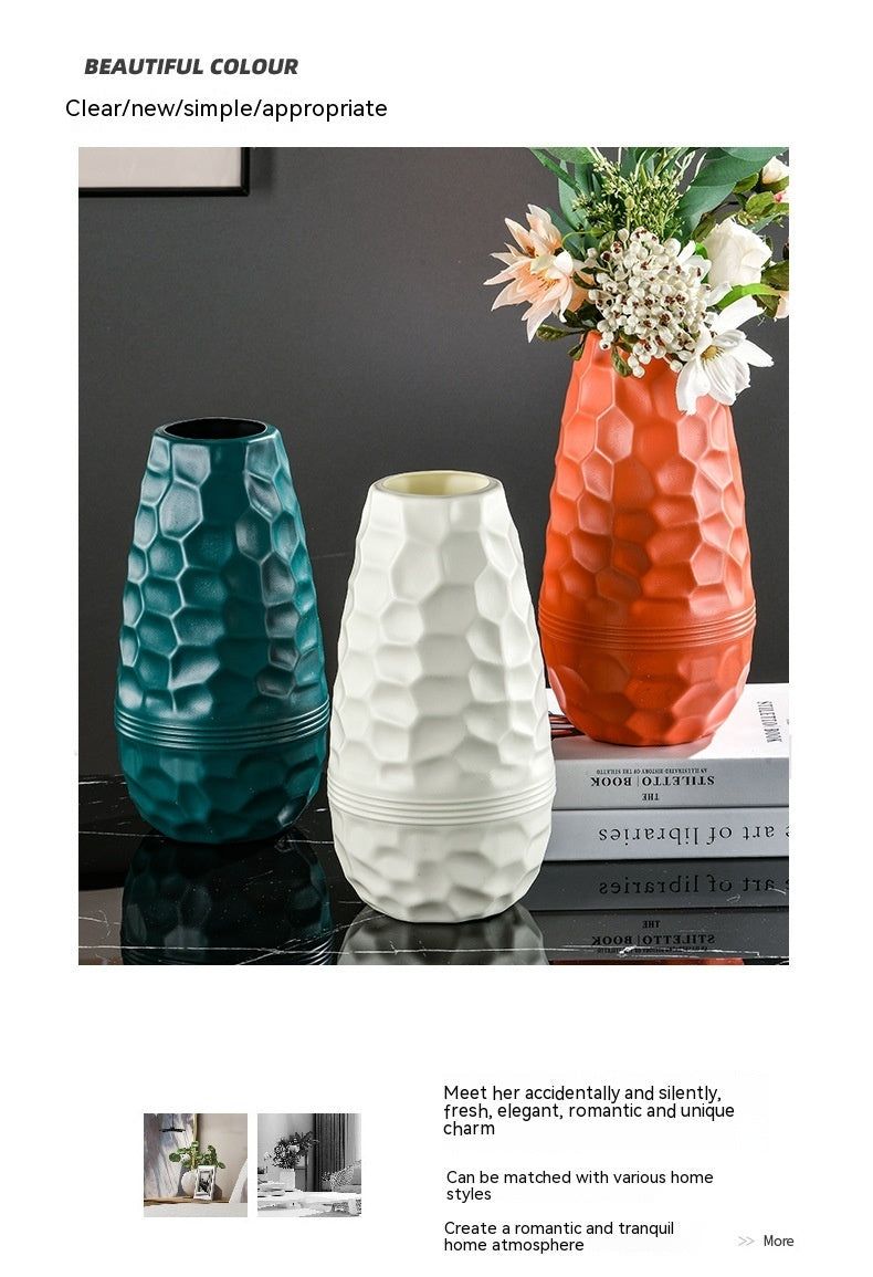 Fashion Simple Drop-resistant Porcelain Vase Home Decoration Flower Pot - Grand Goldman