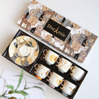 Fashion Small Turkish Coffee Cup And Saucer Tea Set Gift Box - Grand Goldman