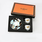 Fashion Small Turkish Coffee Cup And Saucer Tea Set Gift Box - Grand Goldman