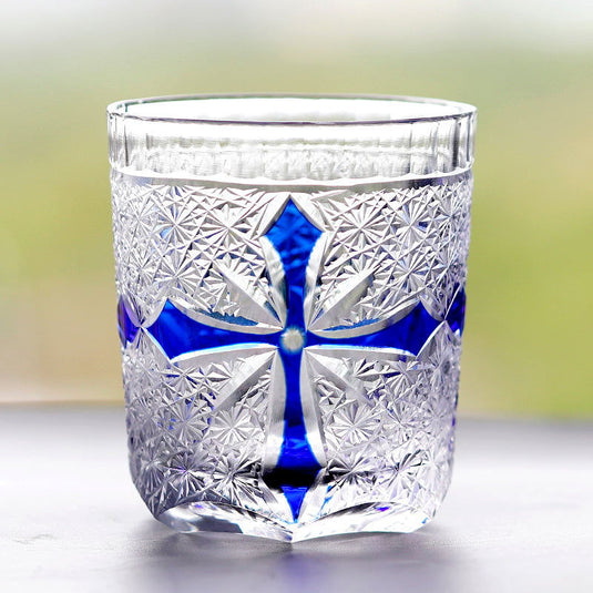 Fashionable Hand-carved Whiskey Crystal Glass - Grand Goldman