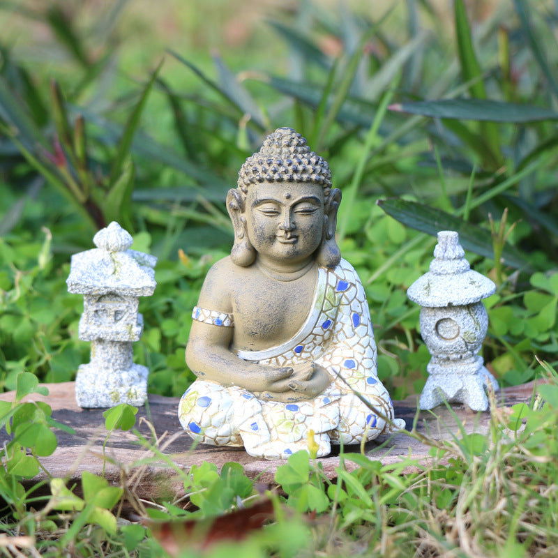 Fashionable Sleeping Buddha Decoration Garden Statue Crafts - Grand Goldman