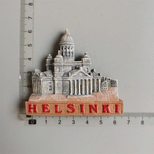 Finland fridge magnets Helsinki Tourism souvenir travel Memorial Decoration Crafts Resin Landscape magnets for refrigerators - Grand Goldman