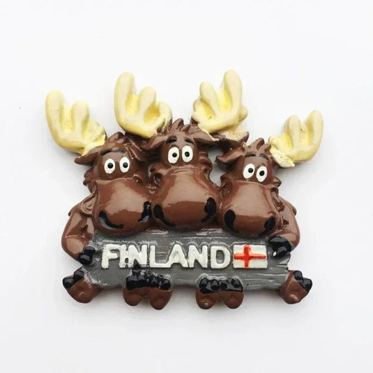 Finland fridge magnets Helsinki Tourism souvenir travel Memorial Decoration Crafts Resin Landscape magnets for refrigerators - Grand Goldman