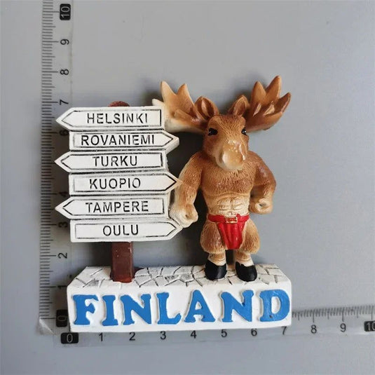 Finland fridge magnets Helsinki Tourism souvenir travel Memorial Decoration Crafts Resin Landscape magnets for refrigerators - Grand Goldman