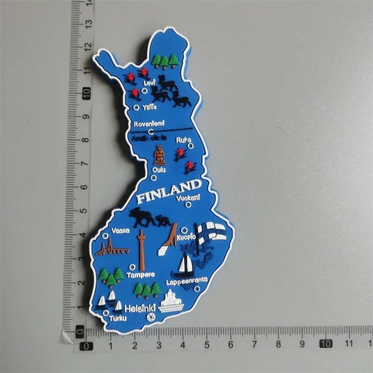 Finland fridge magnets Helsinki Tourism souvenir travel Memorial Decoration Crafts Resin Landscape magnets for refrigerators - Grand Goldman