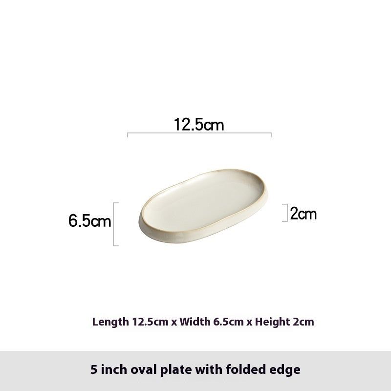 Fish Steaming Plate Household Creative Ceramic Tableware - Grand Goldman