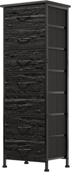 Fixwal White Tall Dresser for Bedroom, Storage Dresser Organizer with 7 Fabric Drawers, Nightstand Furniture in Closet, Entryway, Hallway - Grand Goldman