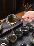 Flambe Jian Ware Kung Fu Tea Set Suit - Grand Goldman