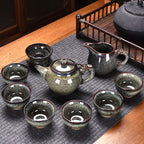 Flambe Jian Ware Kung Fu Tea Set Suit - Grand Goldman