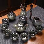 Flambe Jian Ware Kung Fu Tea Set Suit - Grand Goldman