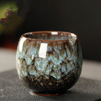 Flambe Tea Cup Porcelain Kung Fu Set - Grand Goldman