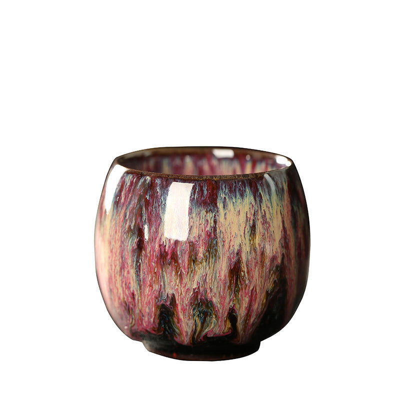 Flambe Tea Cup Porcelain Kung Fu Set - Grand Goldman