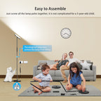 Floor Lamp, 2400LM Super Bright LED Lamps for Living Room 250W Equivalent, Tall Standing Lamp with Remote/Touch Control, Torchiere Bedroom Lamp with 2700K-6500K Stepless Dimmable for Modern Room Decor - Grand Goldman