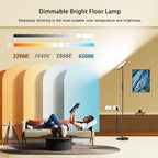 Floor Lamp, 2400LM Super Bright LED Lamps for Living Room 250W Equivalent, Tall Standing Lamp with Remote/Touch Control, Torchiere Bedroom Lamp with 2700K-6500K Stepless Dimmable for Modern Room Decor - Grand Goldman