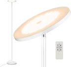 Floor Lamp, 2400LM Super Bright LED Lamps for Living Room 250W Equivalent, Tall Standing Lamp with Remote/Touch Control, Torchiere Bedroom Lamp with 2700K-6500K Stepless Dimmable for Modern Room Decor - Grand Goldman