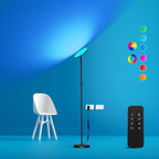Floor Lamp, 2400LM Super Bright LED Lamps for Living Room 250W Equivalent, Tall Standing Lamp with Remote/Touch Control, Torchiere Bedroom Lamp with 2700K-6500K Stepless Dimmable for Modern Room Decor - Grand Goldman