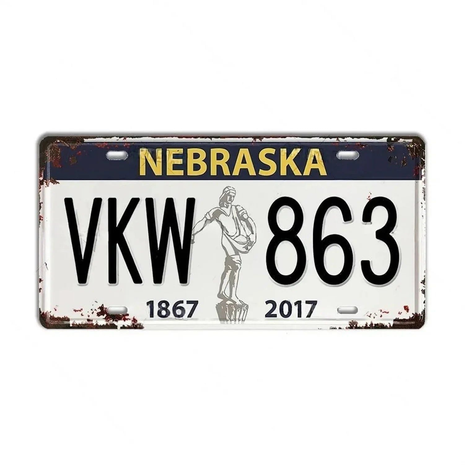 Florence Plate Metal Tin Signs for Wall Art Decoration Vintage Tags Metal Automotive Signs For Man Cave Cafe Bar Club Garage Pub - Grand Goldman