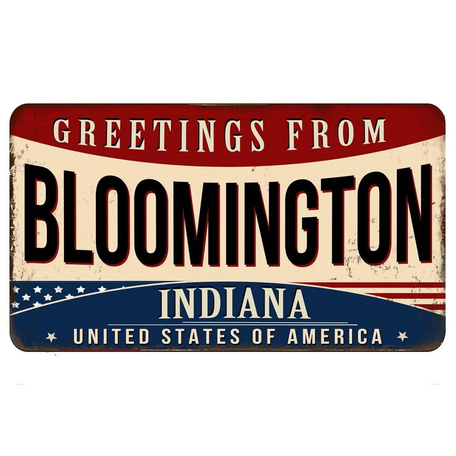 Florence Plate Metal Tin Signs for Wall Art Decoration Vintage Tags Metal Automotive Signs For Man Cave Cafe Bar Club Garage Pub - Grand Goldman