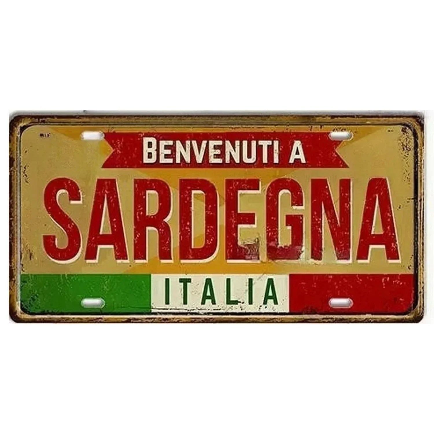 Florence Plate Metal Tin Signs for Wall Art Decoration Vintage Tags Metal Automotive Signs For Man Cave Cafe Bar Club Garage Pub - Grand Goldman