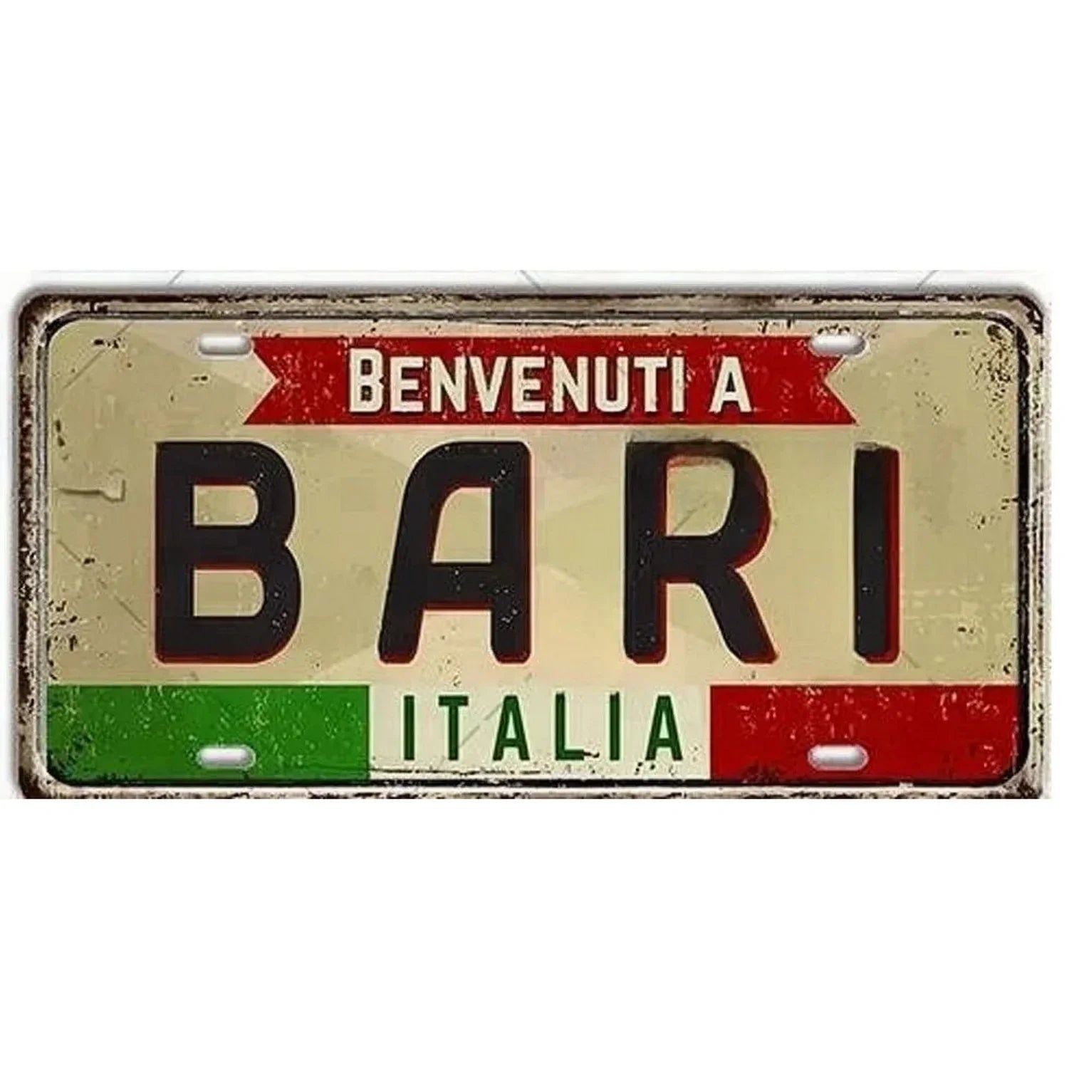 Florence Plate Metal Tin Signs for Wall Art Decoration Vintage Tags Metal Automotive Signs For Man Cave Cafe Bar Club Garage Pub - Grand Goldman