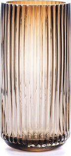 Flower Vase 7.5 inch Green Thickened Glass Vase for Bookshelf,Dinner Table,Indoor Office Desktop,Meeting Room,Bathroom,Countertop,Home Christmas Day Decoration - Grand Goldman