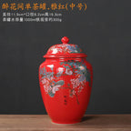 Flower and Bird Tea Pot Ceramic Decoration Candy Jewelry Food Storage Tank Exquisite Flower Arrangement Vase Home Storage Tank - Grand Goldman