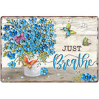 Flowers Lily Roses lavenders Bloom Metal Tin Signs Posters Plate Wall Decor for Bars Man Cave Cafe Clubs Retro Posters Plaque - Grand Goldman