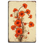 Flowers Lily Roses lavenders Bloom Metal Tin Signs Posters Plate Wall Decor for Bars Man Cave Cafe Clubs Retro Posters Plaque - Grand Goldman