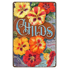 Flowers Lily Roses lavenders Bloom Metal Tin Signs Posters Plate Wall Decor for Bars Man Cave Cafe Clubs Retro Posters Plaque - Grand Goldman