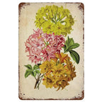 Flowers Lily Roses lavenders Bloom Metal Tin Signs Posters Plate Wall Decor for Bars Man Cave Cafe Clubs Retro Posters Plaque - Grand Goldman