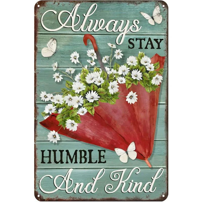 Flowers Lily Roses lavenders Bloom Metal Tin Signs Posters Plate Wall Decor for Bars Man Cave Cafe Clubs Retro Posters Plaque - Grand Goldman