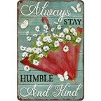 Flowers Lily Roses lavenders Bloom Metal Tin Signs Posters Plate Wall Decor for Bars Man Cave Cafe Clubs Retro Posters Plaque - Grand Goldman