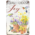 Flowers Lily Roses lavenders Bloom Metal Tin Signs Posters Plate Wall Decor for Bars Man Cave Cafe Clubs Retro Posters Plaque - Grand Goldman