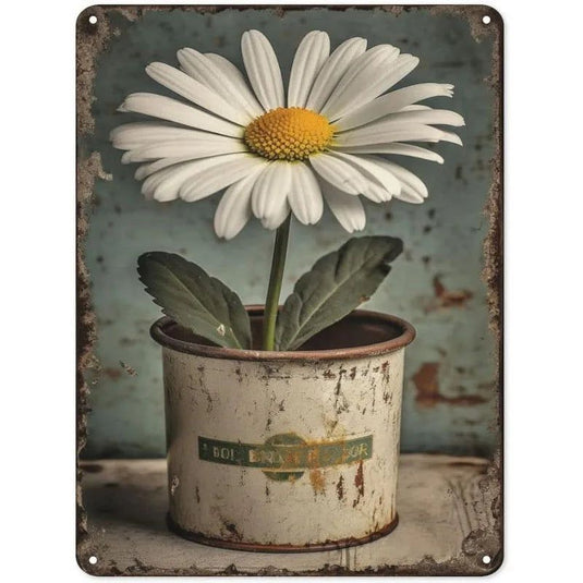 Flowers What a Wonderful World Metal Tin Signs Posters Plate Wall Decor for Home Bars Man Cave Cafe Clubs Retro Posters Plaque - Grand Goldman