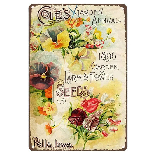 Flowers What a Wonderful World Metal Tin Signs Posters Plate Wall Decor for Home Bars Man Cave Cafe Clubs Retro Posters Plaque - Grand Goldman
