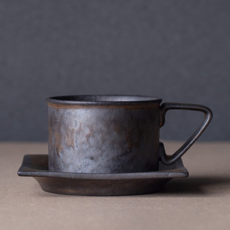 Flowing Year Coffee Cup Japanese Exquisite Cup And Saucer Set Creative Gilt Retro Mug Tea Cup Home - Grand Goldman