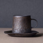 Flowing Year Coffee Cup Japanese Exquisite Cup And Saucer Set Creative Gilt Retro Mug Tea Cup Home - Grand Goldman