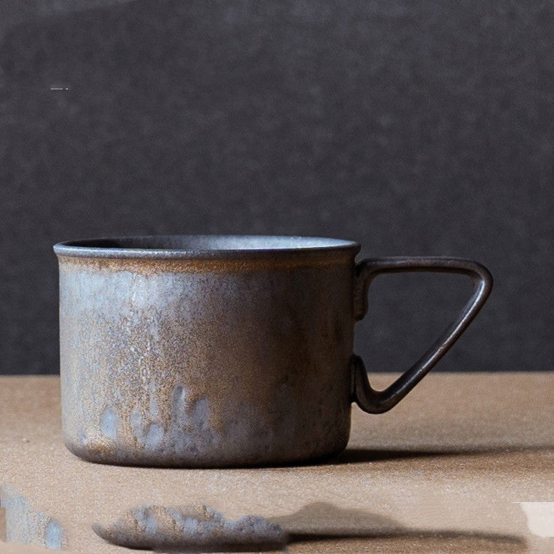 Flowing Year Coffee Cup Japanese Exquisite Cup And Saucer Set Creative Gilt Retro Mug Tea Cup Home - Grand Goldman