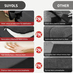 Folding Sofa Bed Single Plus with Pillow- Convertible Chair Floor Couch & Sleeping Mattress - Foldable Memory Foam Sleeper for Living Room/Dorm/Guest Room/Home Office, Dark Grey - Grand Goldman