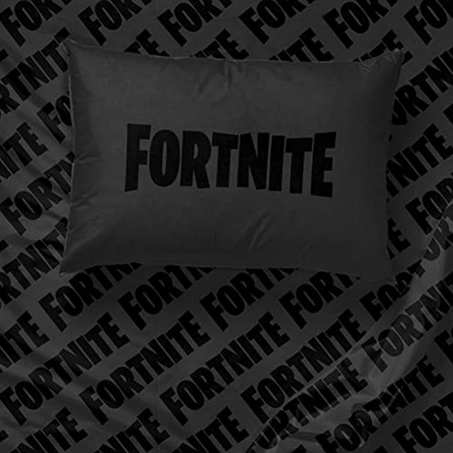 Fortnite Neon Warhol Black 3 Piece Bedding Set for Gamer Kids – 100% Microfiber