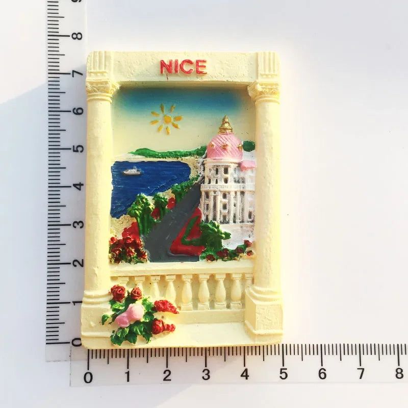 France  Paris Fridge Magnet Souvenir Carcassonne Cannes Imanes Para Riviera Arch of Triumph NICE Magnetic Stickers Home Decor - Grand Goldman